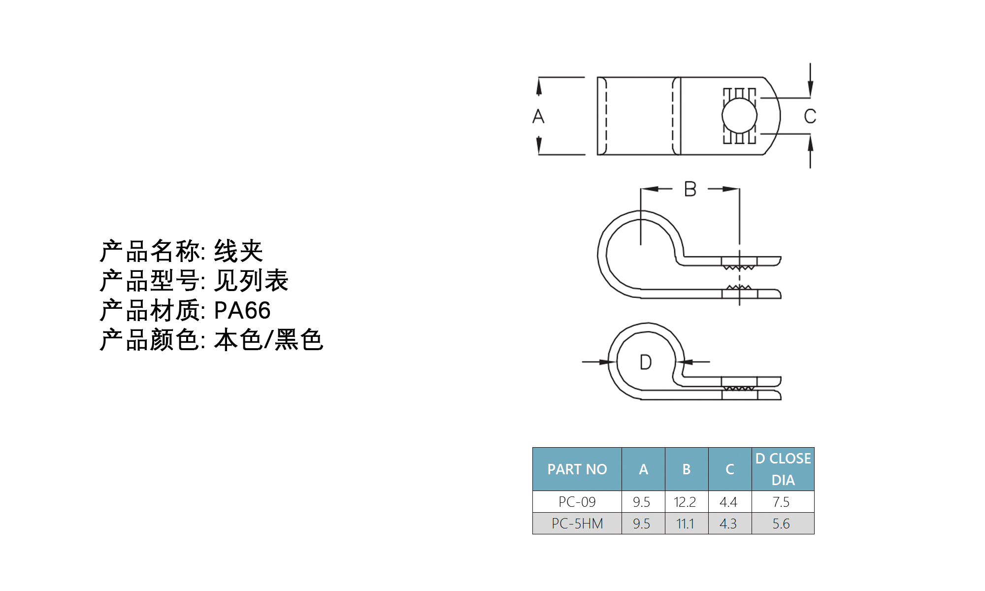 线夹 R型线夹 PC-09